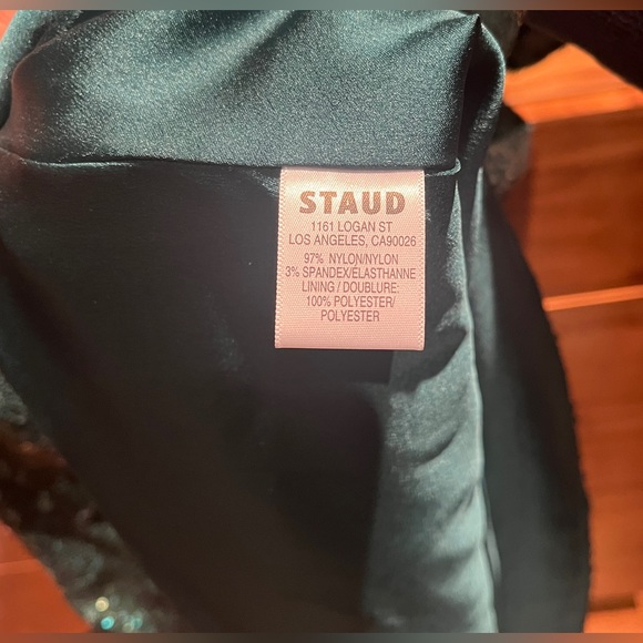 Staud Ilana Emerald Green Sequin Mini Dress XS - Picture 11 of 12